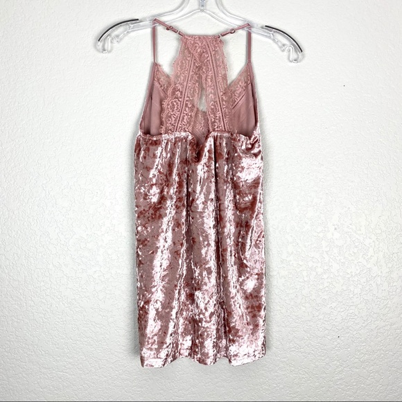 EASEL Rose Velvet Lace Racerback Camisole Top NWT - Picture 6 of 7